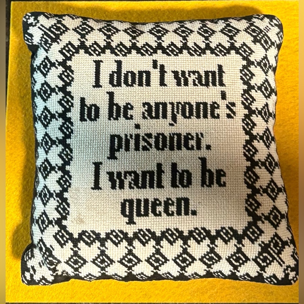 Scully & Scully Black and White Queen Accent Pillow